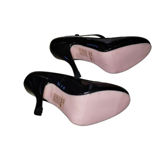 Leg Avenue Mary Jane High Heels Black Patent Women's Size 9 Retro Pinup - Picture 4 of 8